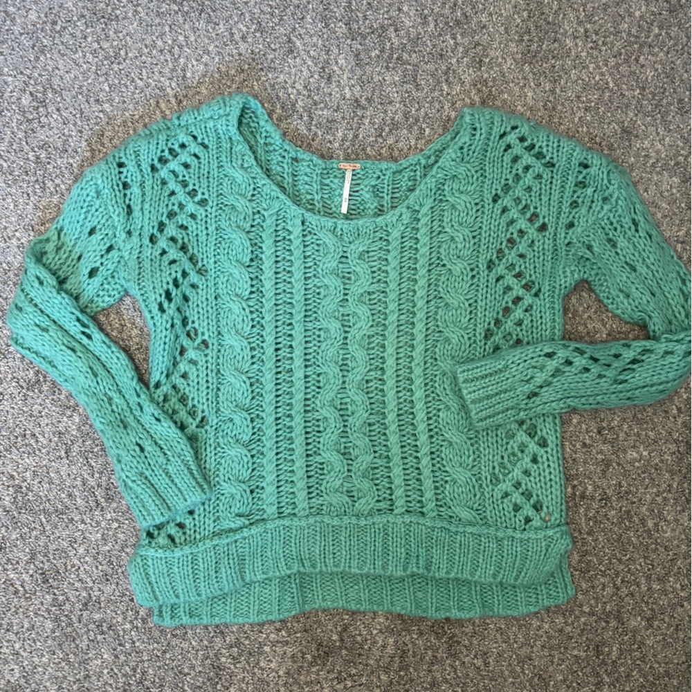 Free People Off-the-Shoulder Knit Sweater